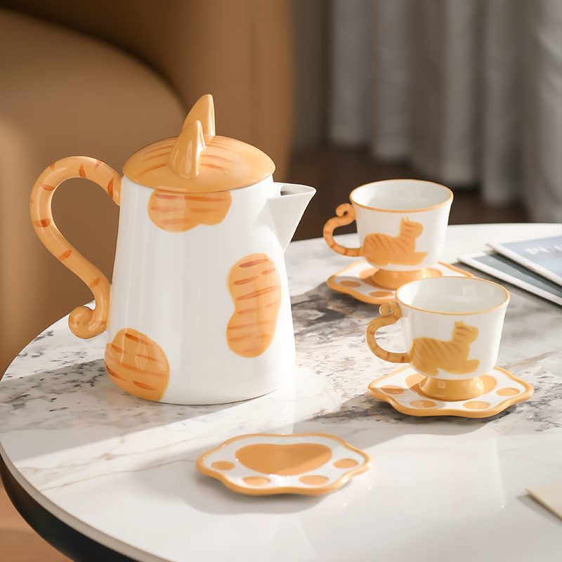 Coffee Tea Room - Europese Keramische Ketel Theekopje Set Delicate