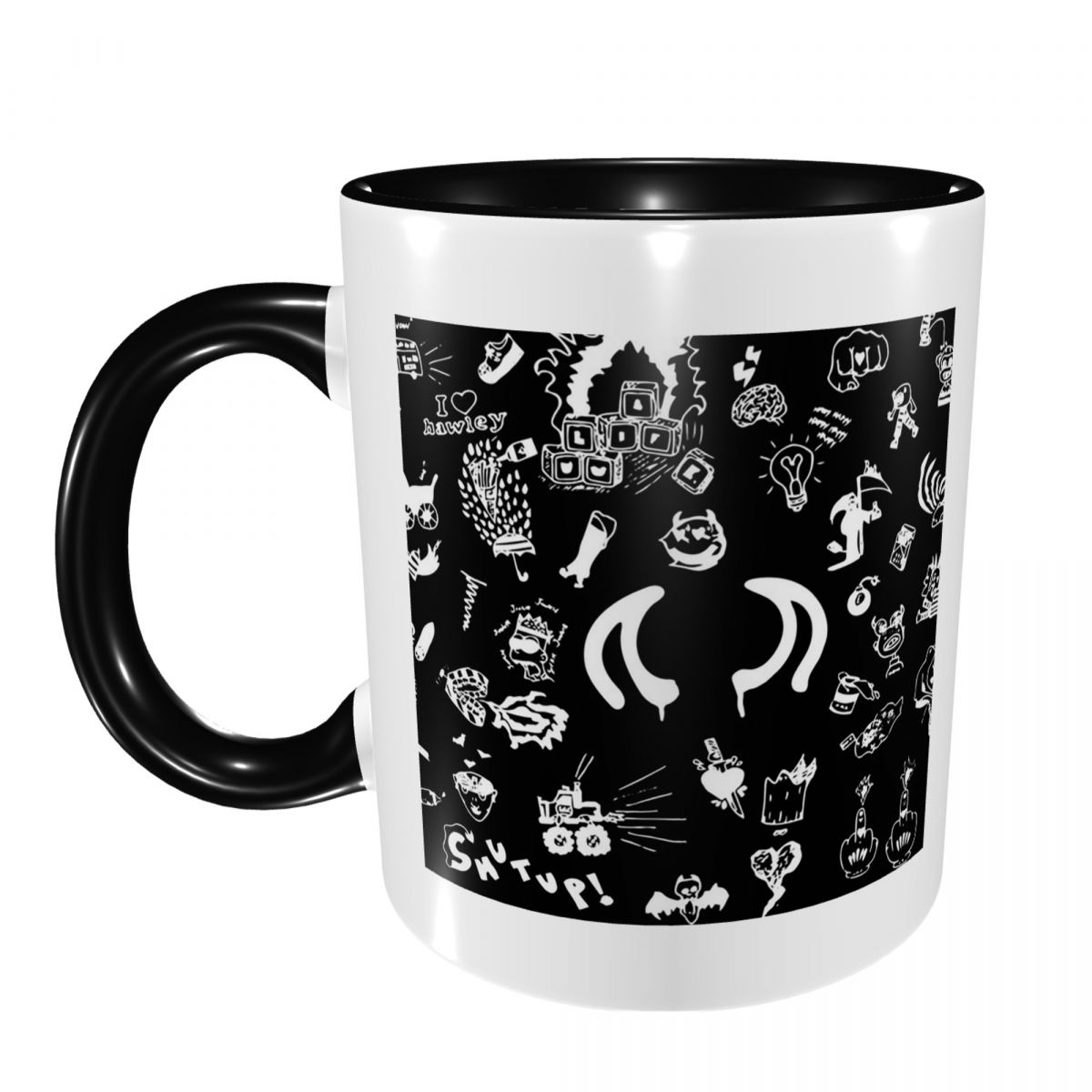 Coffee Tea Drawing - Yungblud Drawings Tattoo Sheet Mok Grappige