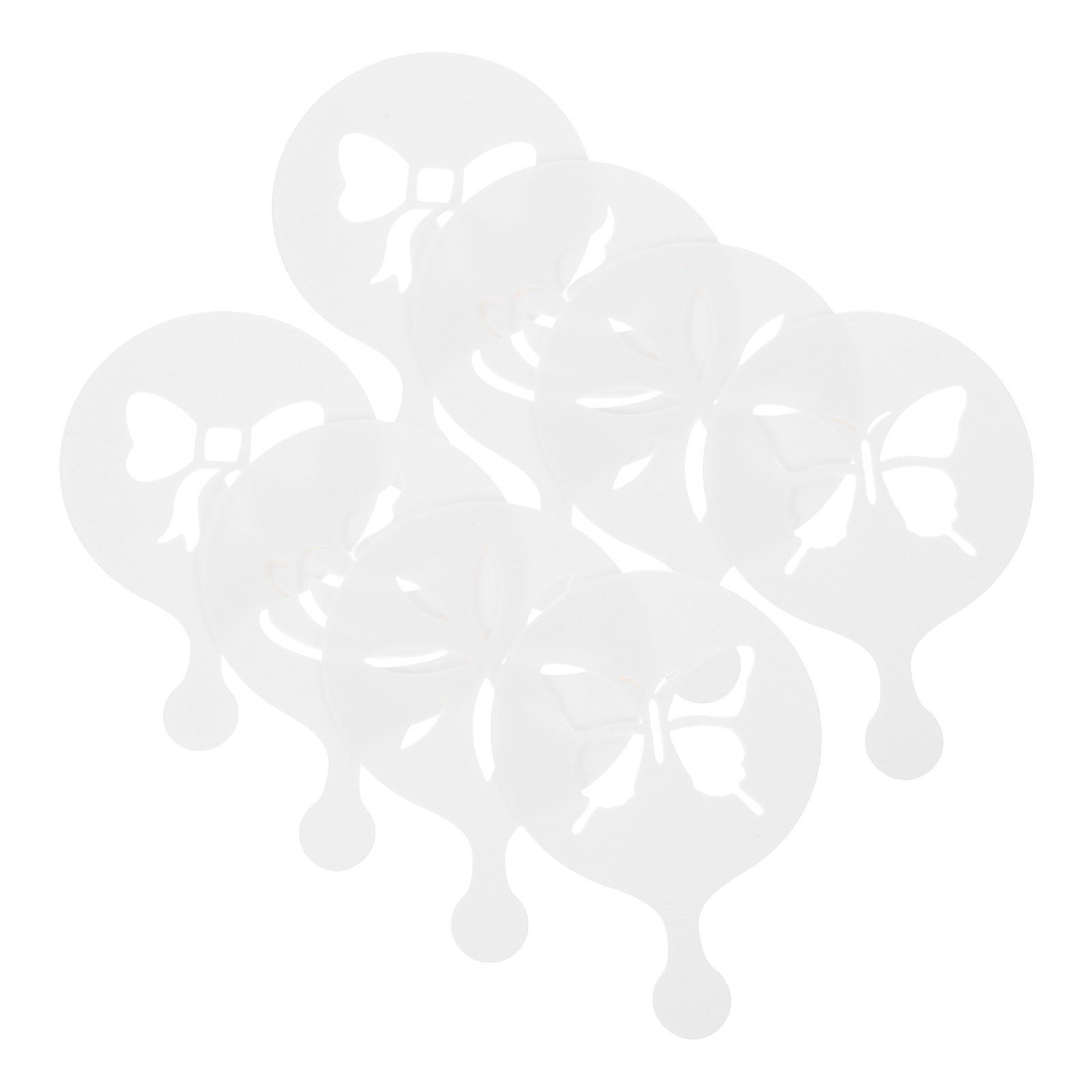 Coffee Stencil Art - 8-delige set koffie-sjablonen voor latte art,