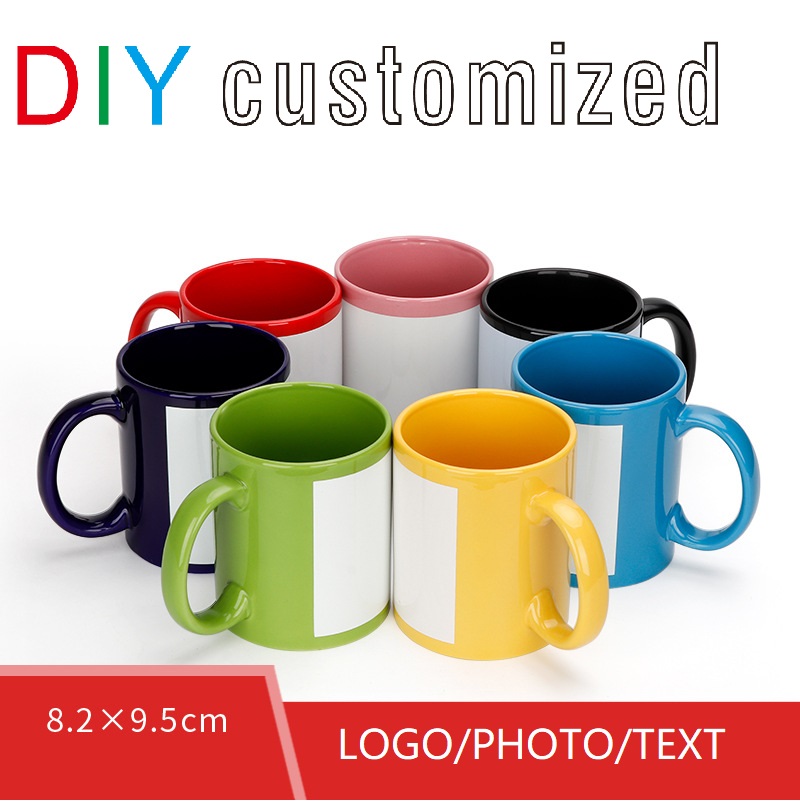Coffee Tea Picture - Zwarte beker DIY LOGO keramische 350ML