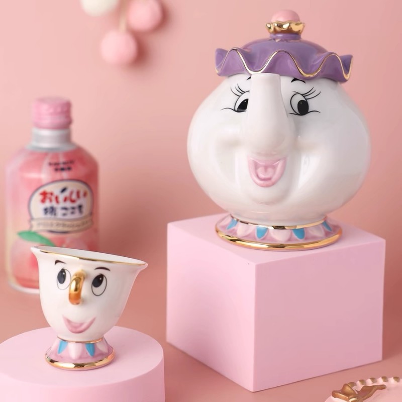 Coffee Tea Jar Set - Disney Theepot Leuke Cartoon Schoonheid En