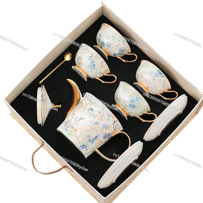 Coffee Tea Set - Koffiekopje keramiek waterkoker bloem theepot kopje