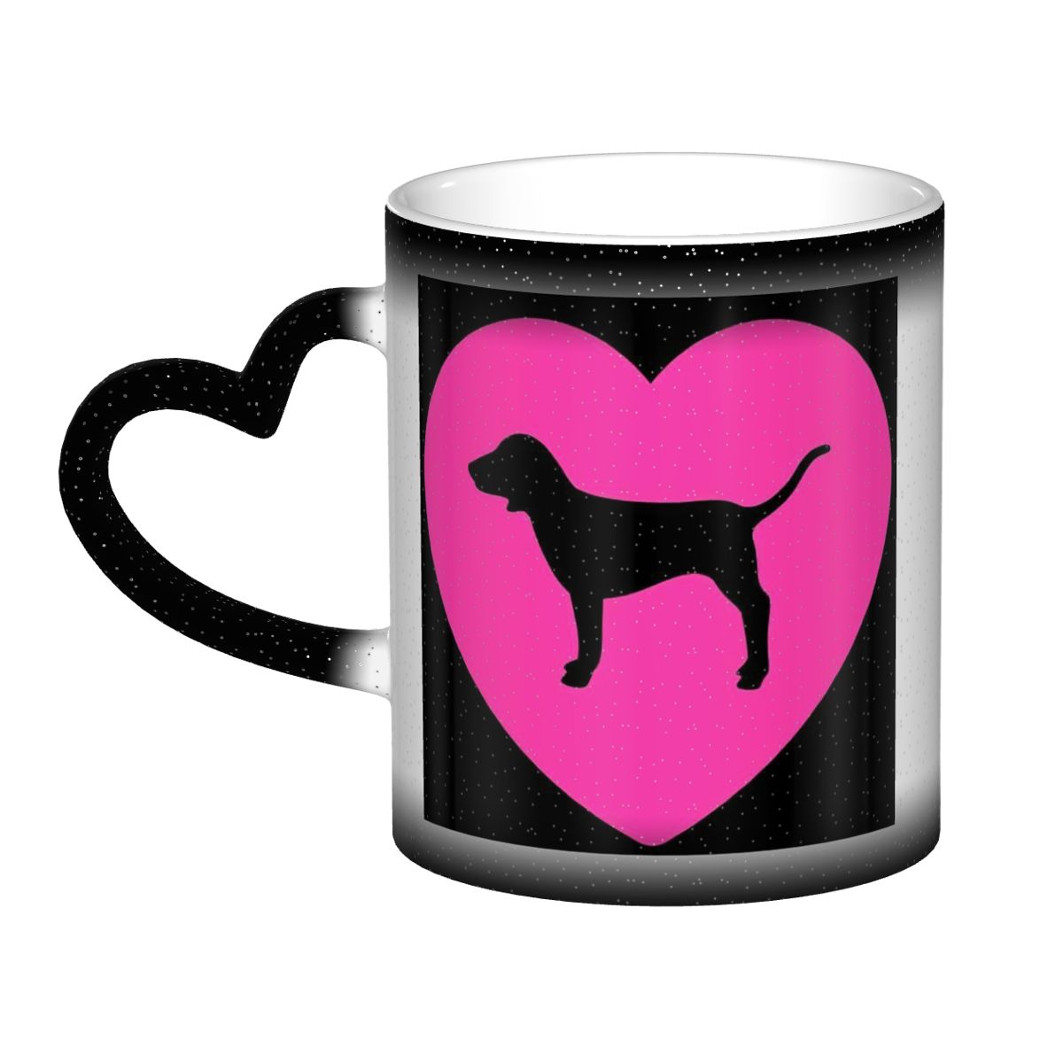 Coffee Tea Love - Love Pink Mok Grappige keramische koffiekopjes