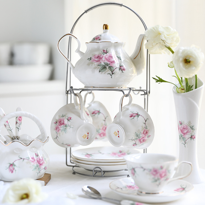 Coffee Tea Set - Keramisch koffieservies, Europees kopjesset, Brits afternoon