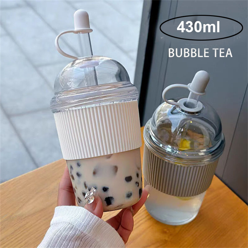 430ML Stro Beker Met Deksel Bu - Coffee Tea Boba recensie en prijs
