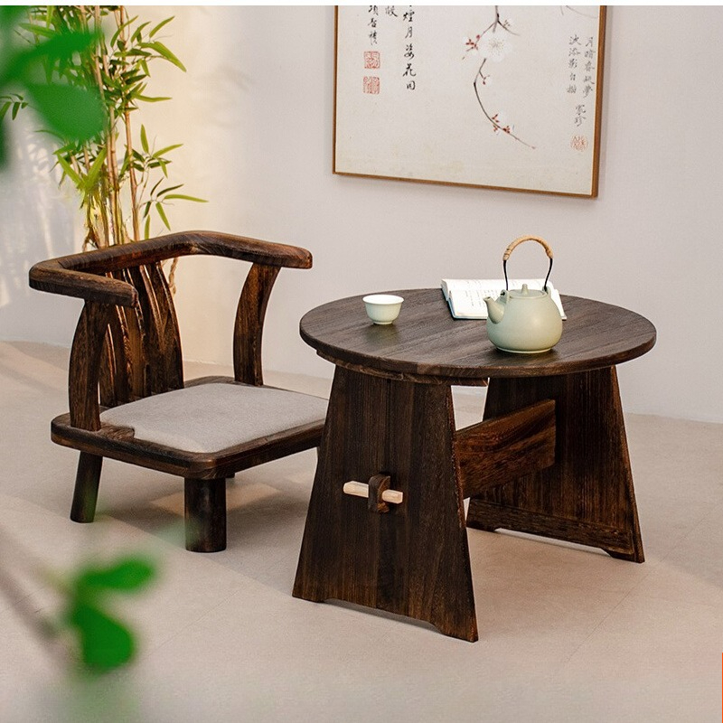 Massief houten ronde salontafe - Coffee Tea Room recensie en prijs