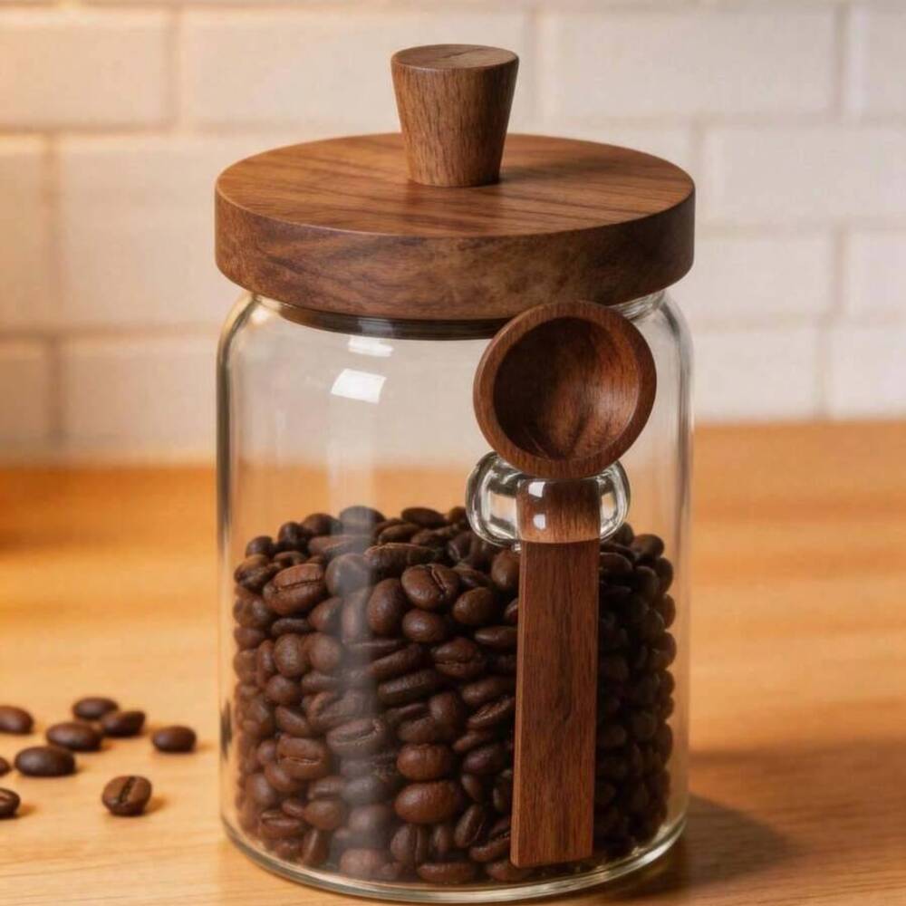 3-delige set glazen potten met - Coffee Tea Canister Set recensie en prijs