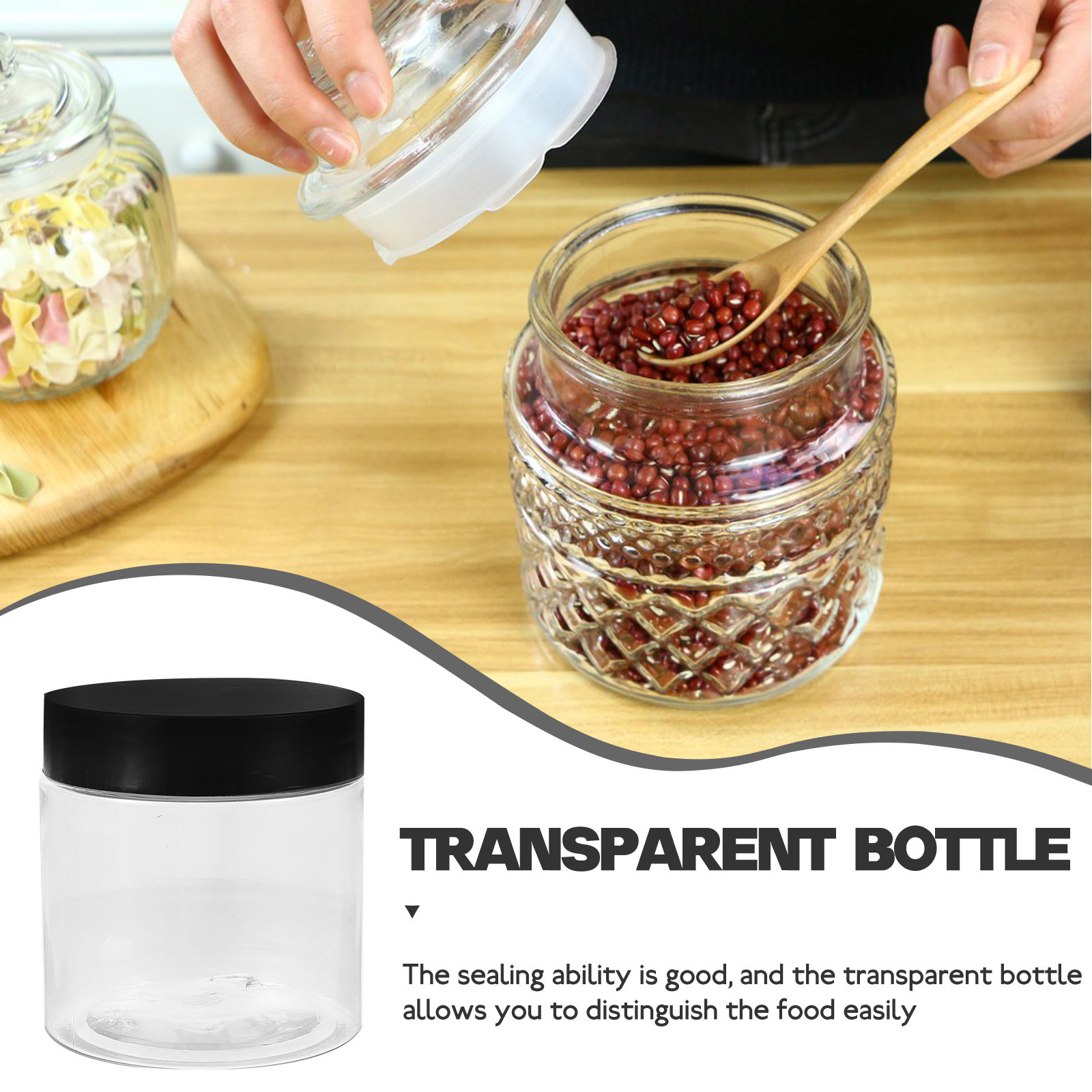 8 stuks plastic potjes, luchtd - Coffee Tea Canister Set recensie en prijs
