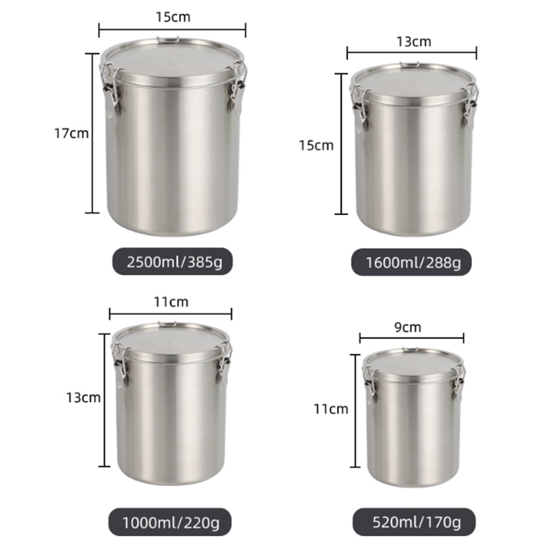 Luchtdichte roestvrijstalen ko - Coffee Tea Canister Set recensie en prijs