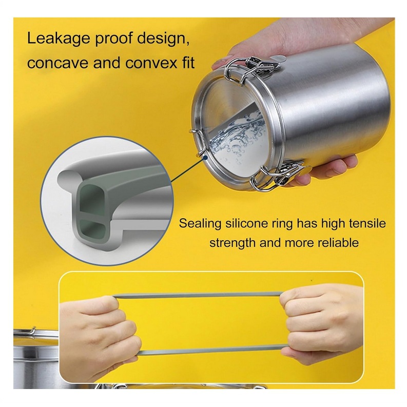 Luchtdichte roestvrijstalen ko - Coffee Tea Canister Set recensie en prijs