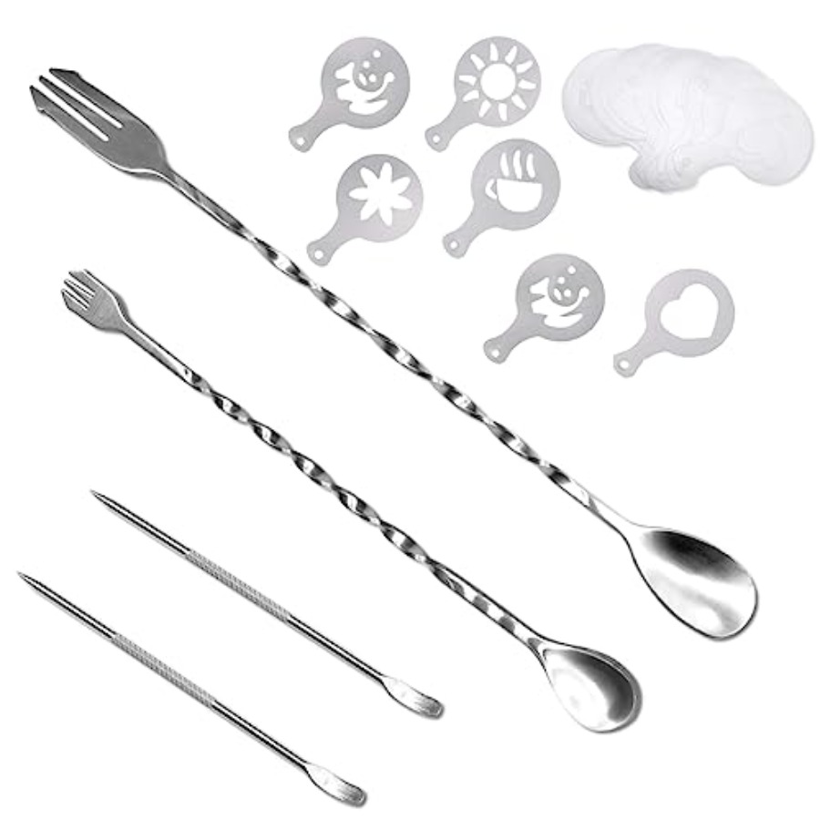 36-delige Koffiekunst Set, 32  - Coffee Stencil Art recensie en prijs