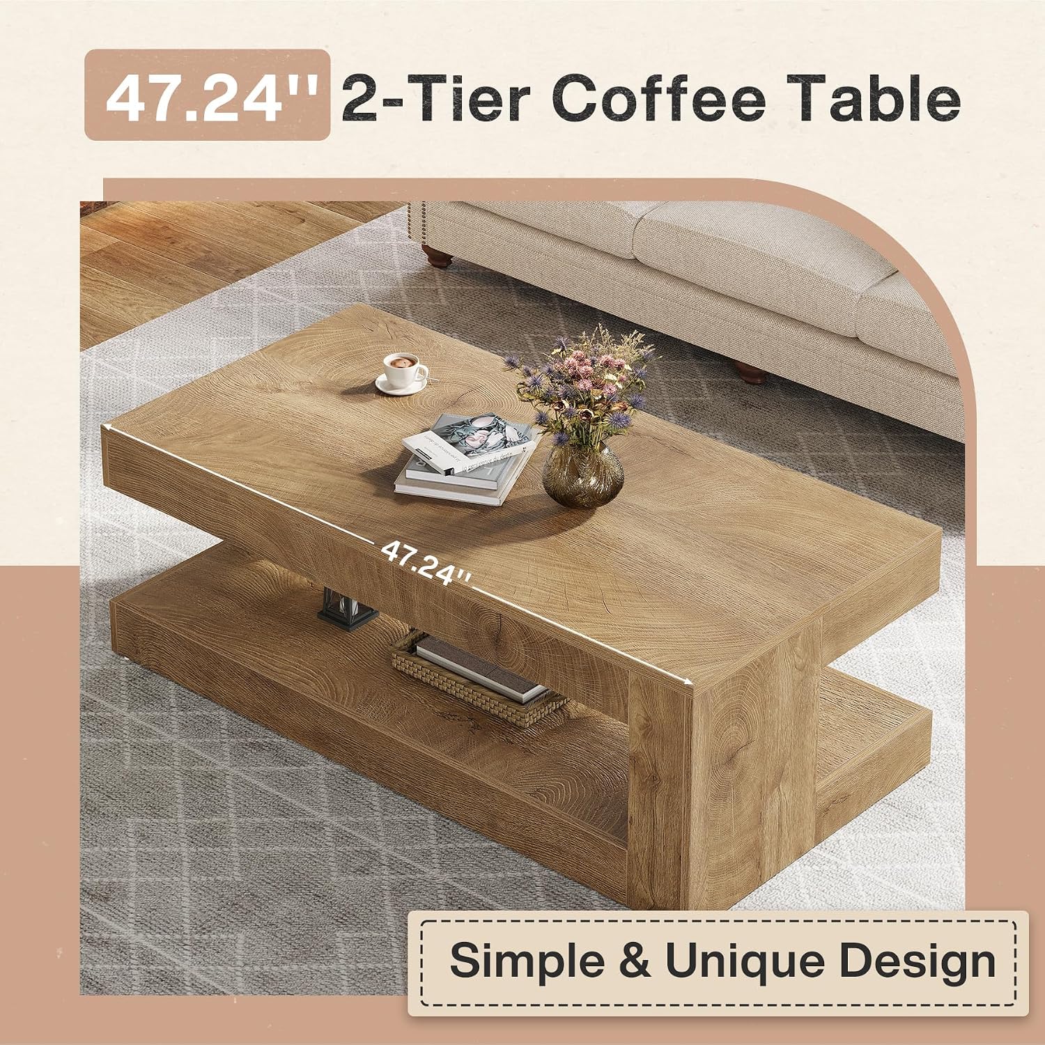 Tribesigns salontafel voor de  - Coffee Tea Room recensie en prijs