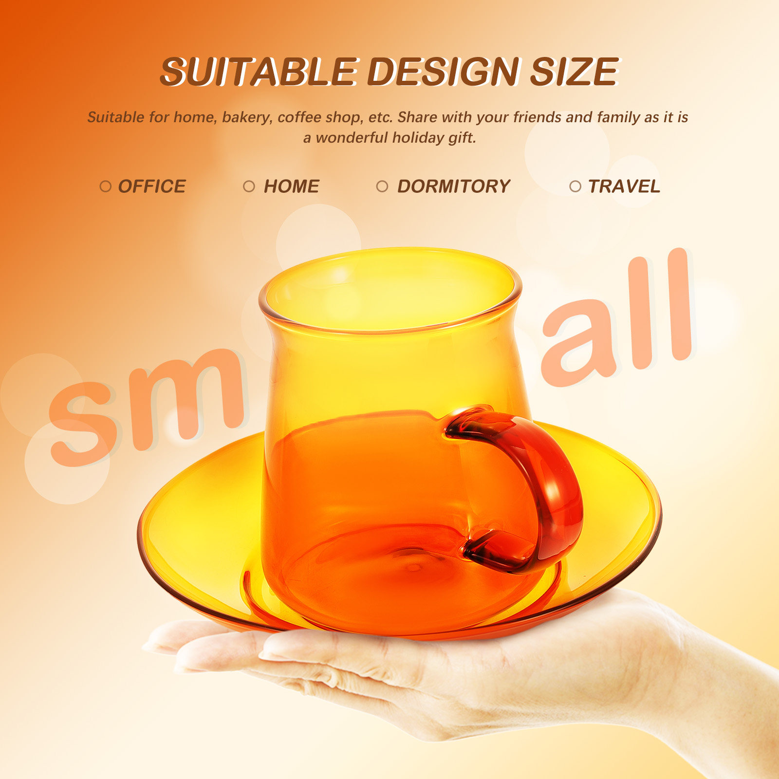 Glazen koffiekop en schotelset - Coffee Tea Set recensie en prijs