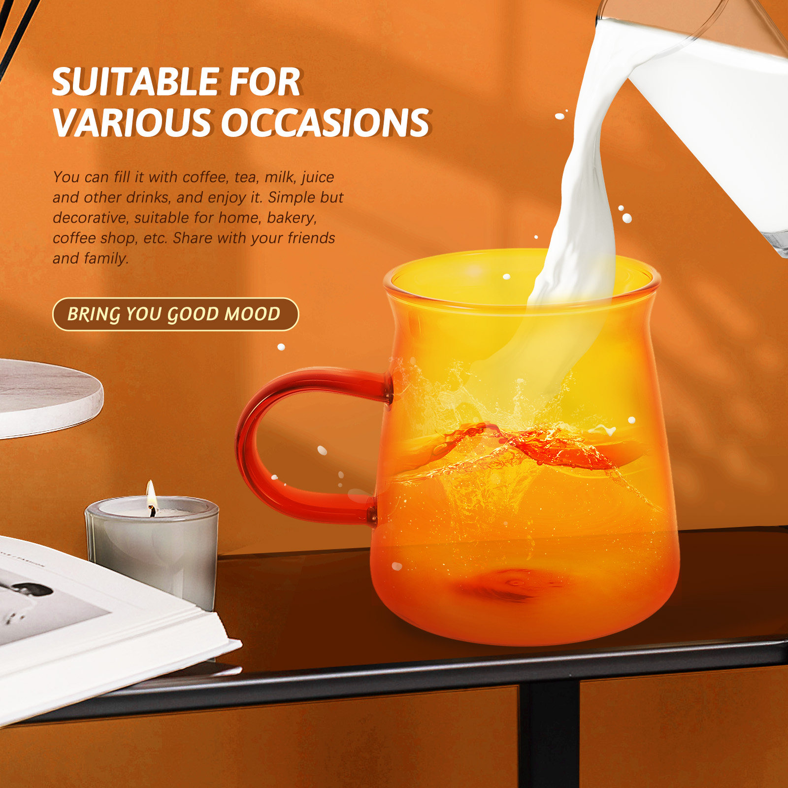 Glazen koffiekop en schotelset - Coffee Tea Set recensie en prijs