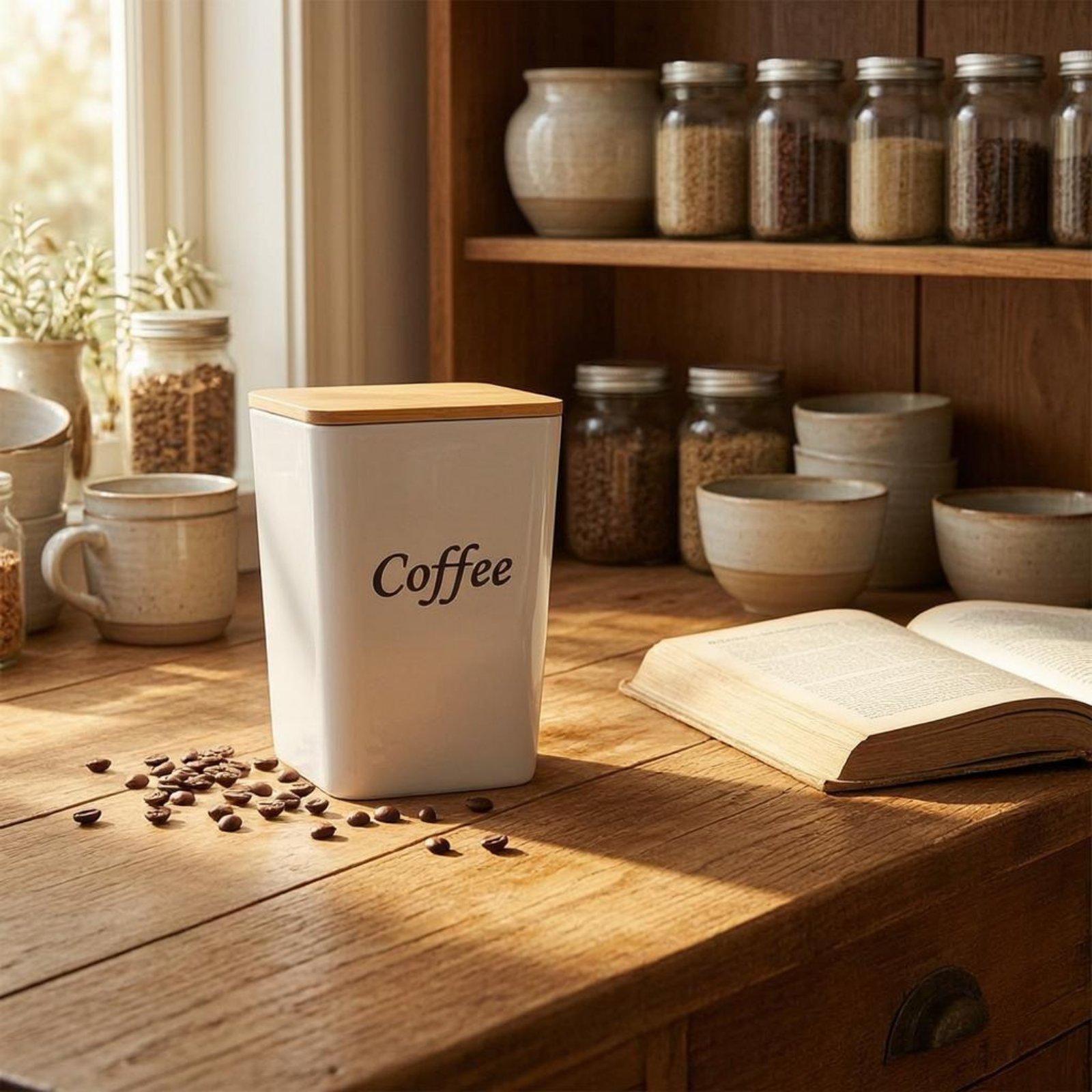 Set metalen voorraadpotten met - Coffee Tea Canister Set recensie en prijs