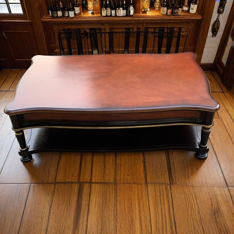 massief houten retro salontafe - Coffee Tea Drawing recensie en prijs