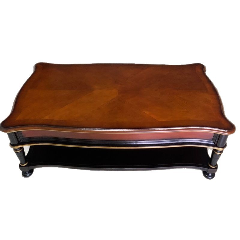massief houten retro salontafe - Coffee Tea Drawing recensie en prijs