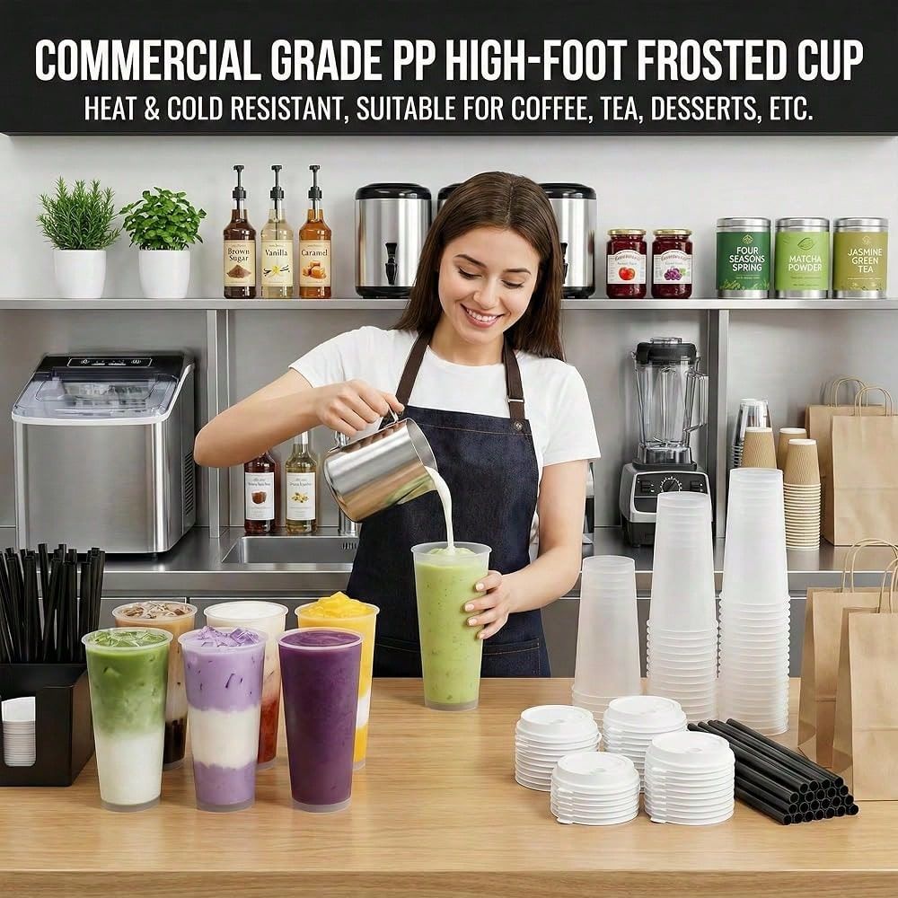 Matglazen harde plastic boba-t - Coffee Tea Boba recensie en prijs
