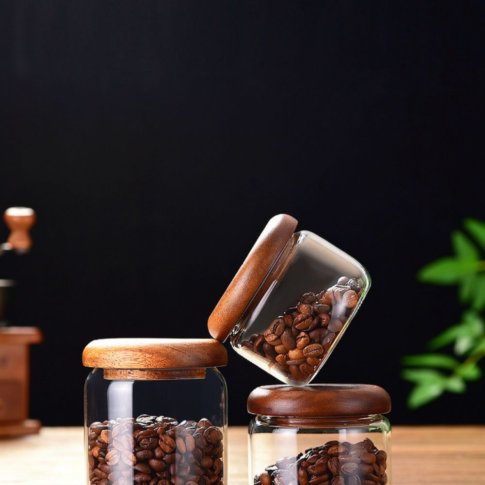 Decoratieve glazen pot met dek - Coffee Tea Jar Set recensie en prijs
