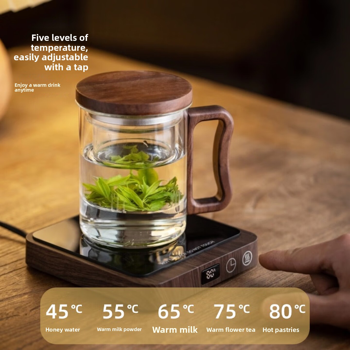 5-niveau mokverwarmer met inst - Coffee Tea Warmer recensie en prijs