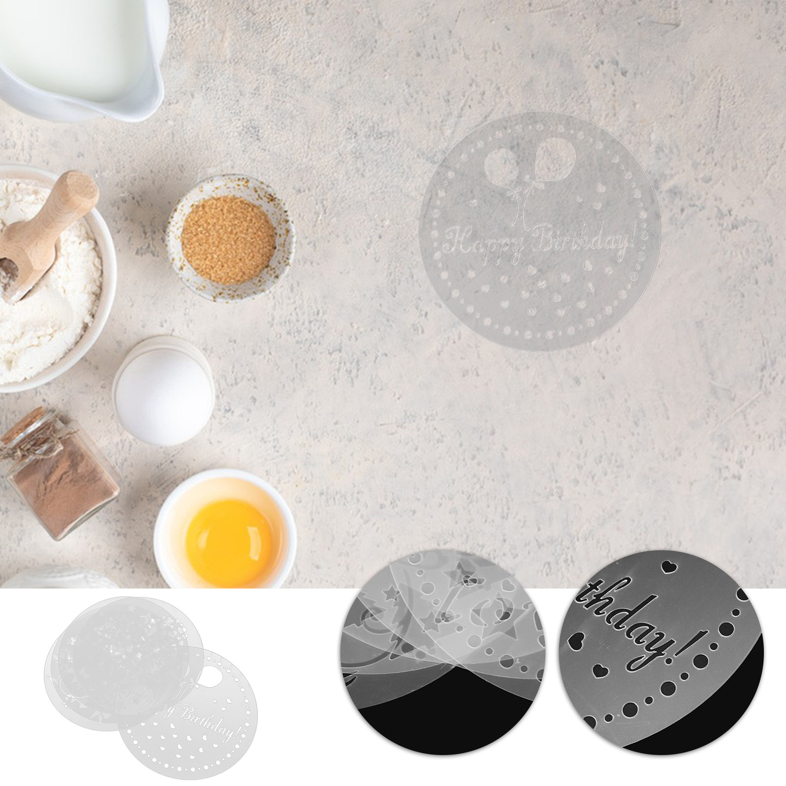 1 set koffiesjablonen, plastic - Coffee Stencil Art recensie en prijs