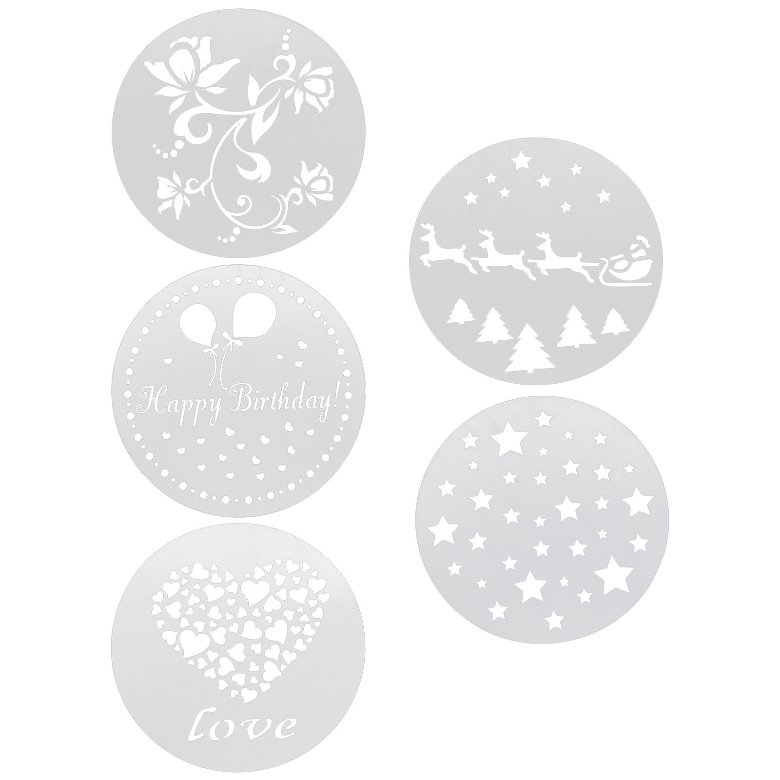 1 set koffiesjablonen, plastic - Coffee Stencil Art recensie en prijs