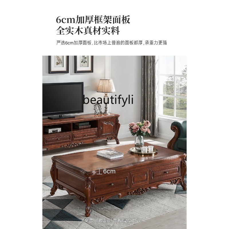 Volledig massief houten salont - Coffee Tea Drawing recensie en prijs