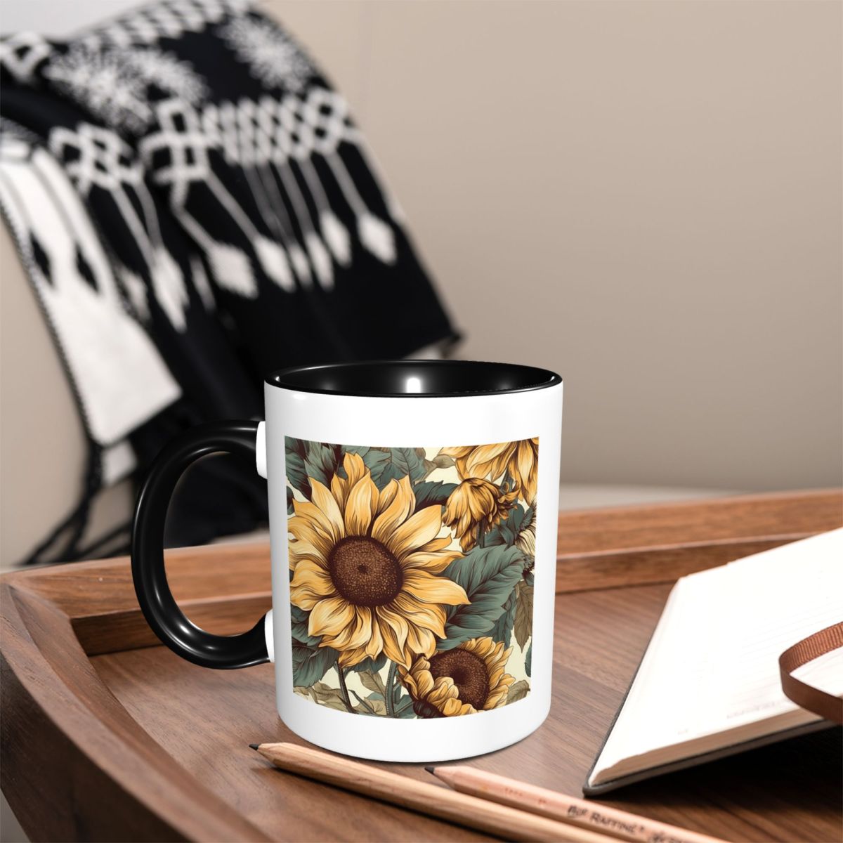 Gouden Zonnebloem Cluster Vint - Coffee Tea Drawing recensie en prijs