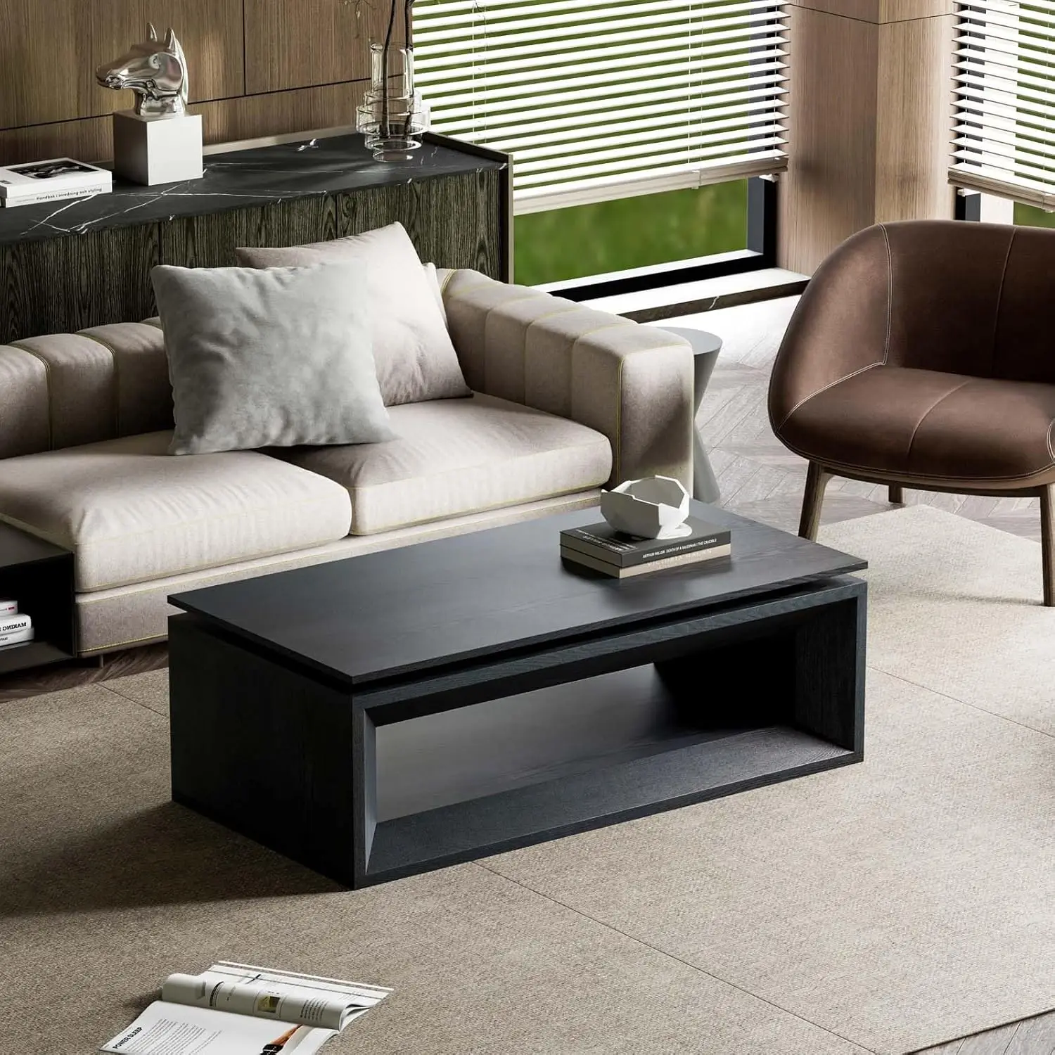 43,3'' rechthoekige salontafel - Coffee Or Tea Please recensie en prijs