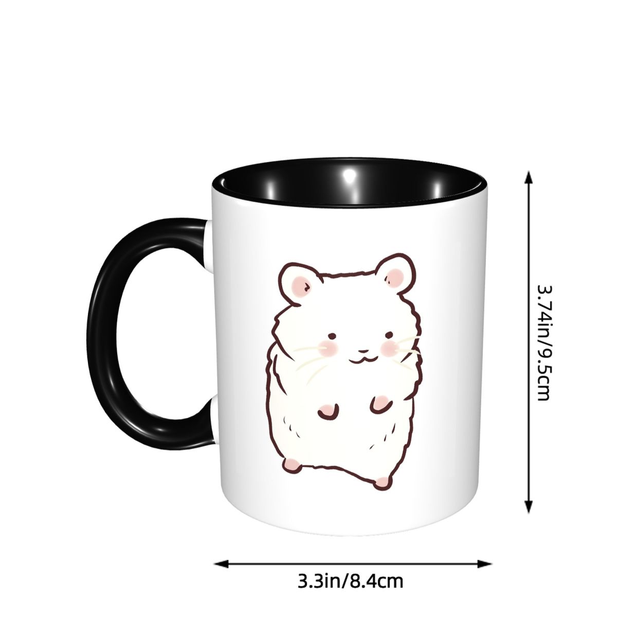 Leuke hamster tekening mok gra - Coffee Tea Drawing recensie en prijs