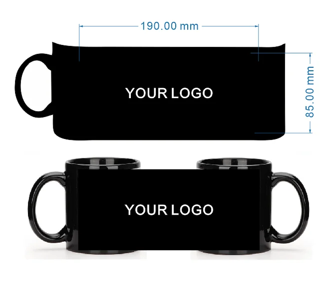 Black Cup DIY Logo keramische  - Coffee Tea Picture recensie en prijs