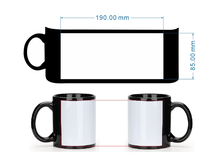 Black Cup DIY Logo keramische  - Coffee Tea Picture recensie en prijs