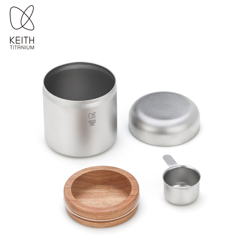 KEITH Pure Titanium Koffiebus  - Coffee Tea Canister Set recensie en prijs