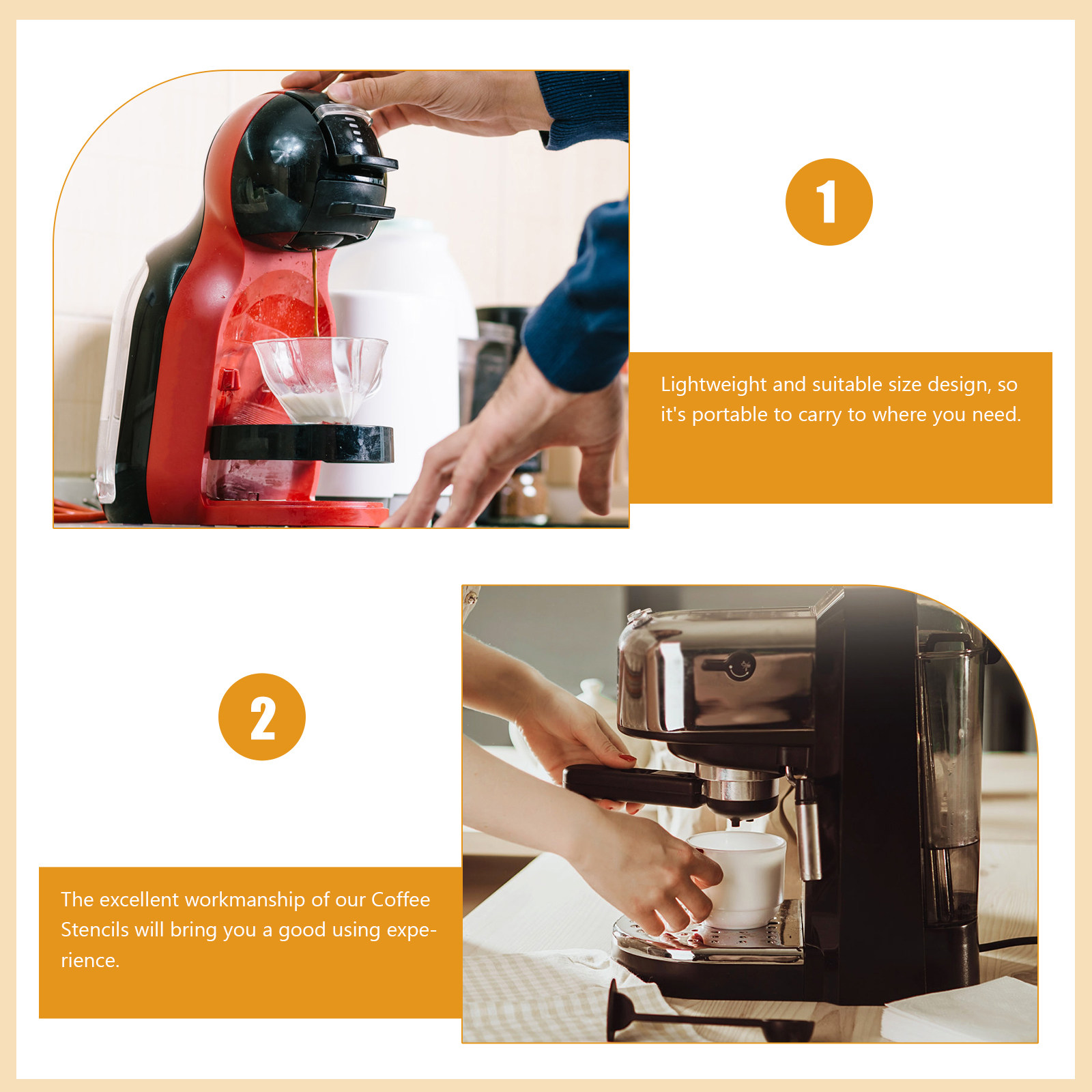 16 stuks koffiesjablonen, prof - Coffee Stencil Art recensie en prijs