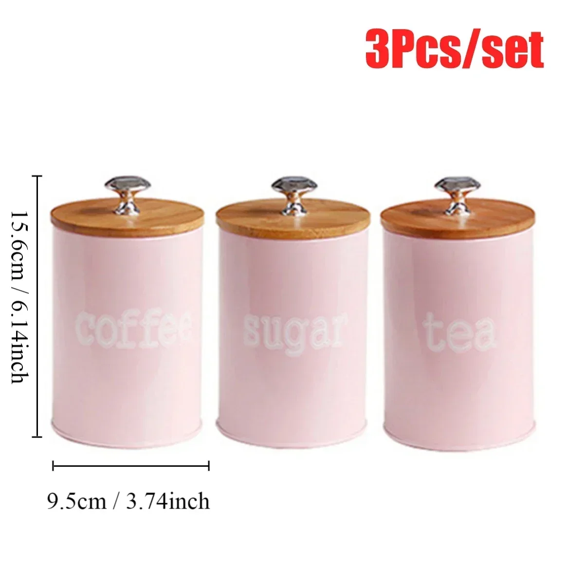 3 stks/set Thee Koffie Suiker  - Coffee Tea Jar Set recensie en prijs