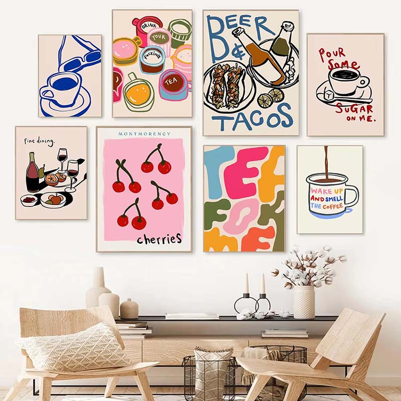 Abstracte Koffie Afternoontea  - Coffee Tea Picture recensie en prijs