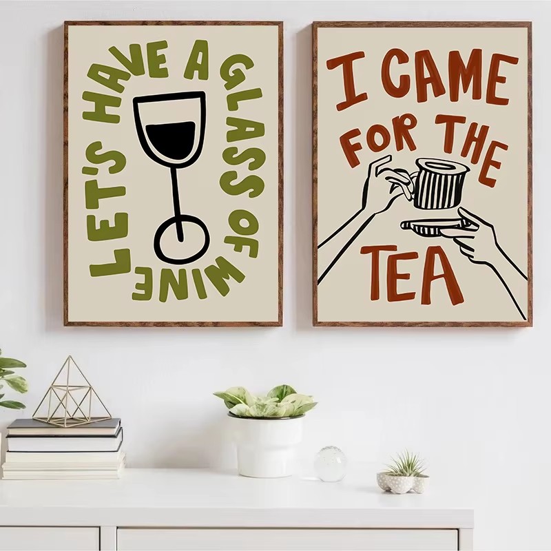 Abstracte Koffie Afternoontea  - Coffee Tea Picture recensie en prijs